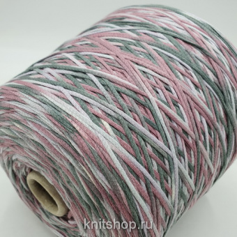 Tracy Multicolor (1 пыльная сирень мультиколор) 20% лён, 80% хлопок 250м/100гр шнурок