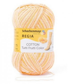 Schachenmayr Regia Cotton Tutti Frutti (02416) 72% хлопок, 18% полиамид, 10% полиэстер 100 г/420 м
