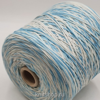Be Me Va Kaido Multicolor (1 голубой белый мультиколор) 100% хлопок 400м/100гр шнурок
