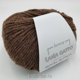 Lana Gatto Royal Alpaca (9159 орех) 70% альпака бэби, 30% нейлон 50г/115м