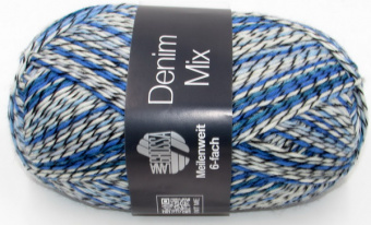 Lana Grossa Meilenweit 150 6-Ply Denim Mix (9638) 80% меринос, 20% полиамид 150г/390м