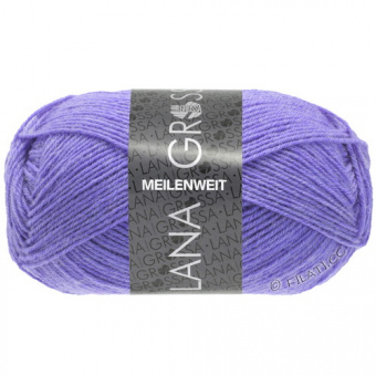 Lana Grossa Meilenweit 50 neon (1399 фиолетовый неон) 80% меринос, 20% полиамид 50 г/210 м