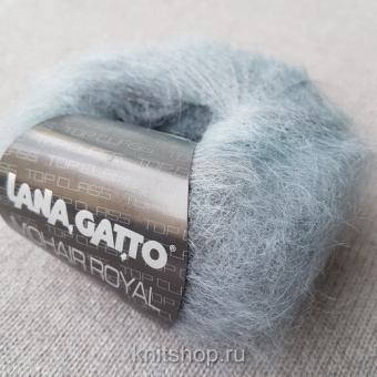 Lana Gatto Mohair Royal (05521 серый) 80% мохер, 20% нейлон 25 г/215 м