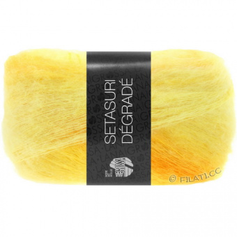 Lana Grossa SetaSuri Degrade (107) 69% альпака сури, 31% шелк 50г/424м
