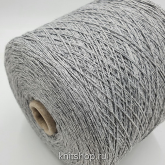 Soffio (Grigio Mel серый меланж) 50% меринос, 15% кашемир, 20% вискоза, 15% па 500м/100гр