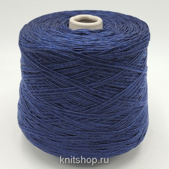 Estroso (Blu Navy темно-синий) 65% лён, 30% вискоза, 5% па 110м/100гр ажурная лента