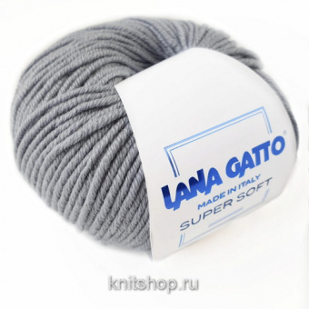 Lana Gatto Super Soft (14433 стальной) 100%меринос 50 г/125 м