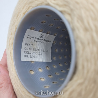 Biagioli Modesto Felt (705138 ваниль) 100% кашемир 380м/100г