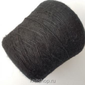 Filati Naturali Fluffy (20370 черный) 52% кашемир, 48% па 750 м/100 г