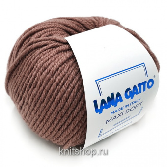 Lana Gatto Maxi Soft (14624 розовое какао) 100% меринос экстрафайн 50 г/90 м