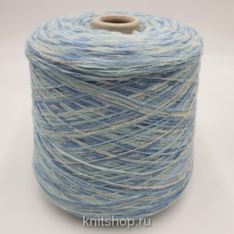 Moma Multicolor (16 голубой мультиколор) 76% хлопок, 24% па 600м/100гр реснички