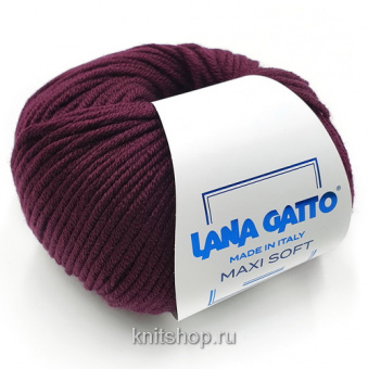 Lana Gatto Maxi Soft (19004 слива) 100% меринос экстрафайн 50 г/90 м