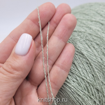 Bourette Silk (2024 шалфей) 100% шелк буретный 2/15 750м/100гр