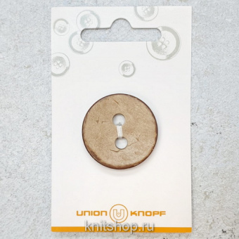 Пуговицы UNION KNOPF, 30 мм ,коричневый, 1 шт, арт.81186