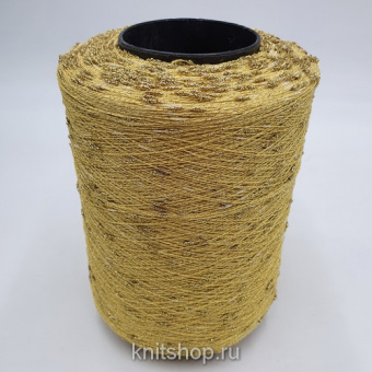 Filatura a Pettine C1676 (6 желтый) 62% вискоза, 20% люрекс, 18% па 900м/100гр шишечки
