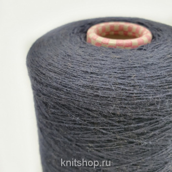 Visone (Blu classico темно-синий) 80% меринос, 20% норка 1/15 1500 м/100 гр