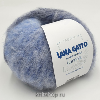 Lana Gatto Cannella (09285 голубой) 48% бэби альпака, 32% меринос, 20% па 50г/200м