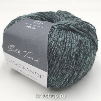 Casagrande Silk Tweed (28.011 изумруд) 100% шёлк тусса 50г/185м
