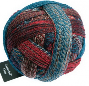 Schoppel Zauberball Crazy (1153-1507) 75% шерсть, 25% па 100г/420м