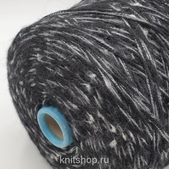 Fiordo (40154 черный, белый, серый) 50% меринос, 50% акрил 180м/100гр шишечки, утолщения