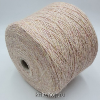 Pecci Filati Lhasa (310701 нежный персик меланж) 48% меринос, 10% кашемир, 42% па 420м/100гр шнурок