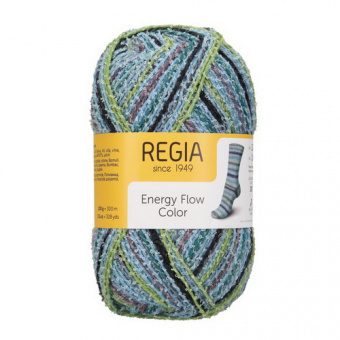 Regia Energy Flow Color (00182) 42% меринос, 33% хлопок, 25% па 100г/300м