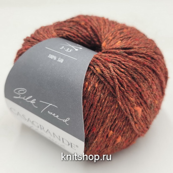 Casagrande Silk Tweed (28.019 барбарис) 100% шёлк тусса 50г/185м