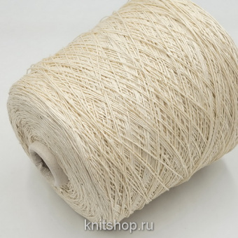 CaroLino (1123 айвори, пайетки белое золото) 72% лён, 20% шелк, 8% пайетки 2мм 320м/100гр