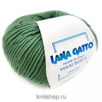 Lana Gatto Maxi Soft (14602 папоротник) 100% меринос экстрафайн 50 г/90 м