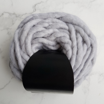 Толстая пряжа (серый) 100% меринос, 1см толщина нити Woolen Mood 300гр
