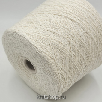 Bourette Silk (2001 белый) 100% шелк буретный 2/15 750м/100гр