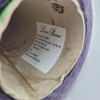 Loro Piana A427 (4717 Edith лаванда меланж) 60% кашемир, 40% альпака бэби 2/26 1300м/100гр