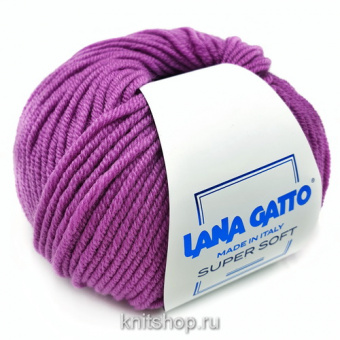 Lana Gatto Super Soft (14597 цикламен) 100%меринос 50 г/125 м