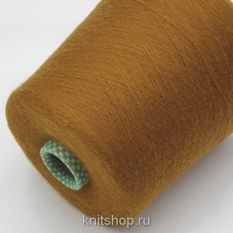 Cariaggi Alba (32245 горчица) 50% кашемир вспушенный, 50% шёлк 3000м/100гр