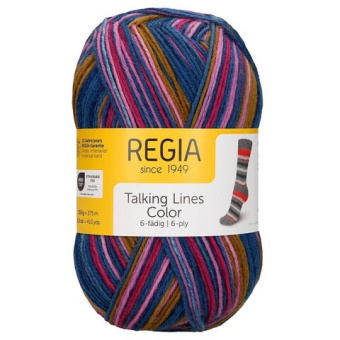 Regia Talking Lines Color 6-Ply (5103) 75% меринос, 25% полиамид 150г/375м