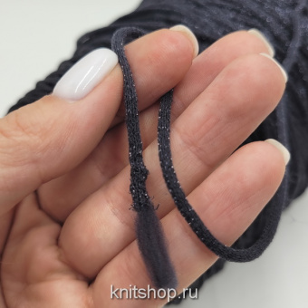 Be Mi Va Jewel Unito (Black ночное небо) 28% люрекс 72% вспушенный па  280м/100гр пружинистый шнурок