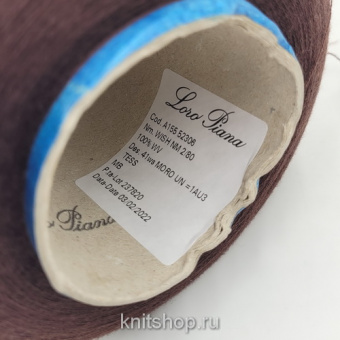 Loro Piana Wish MAD1715 (Moro горький шоколад) 100% меринос 2/80 4000м/100гр