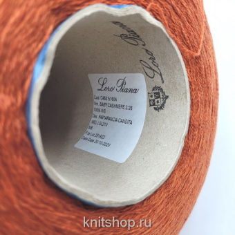 Loro Piana Baby Cashmere (Arancia Candita охра меланж) 100% бэби кашемир 2/26 1300м/100г