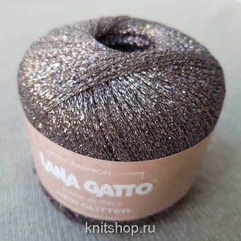 Lana Gatto New Glitter (8588 пыльная роза) 51% полиэстер, 49% нейлон 25 г/300 м