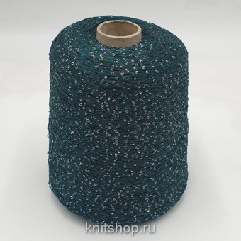 Bottega V Torcitura Di Domaso SPW (500364 изумруд) 93%полиамид, 7% пайетки микро, частые 1000м/100гр