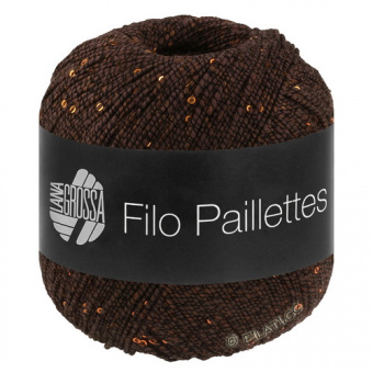 Lana Grossa Filo Paillettes (16) 55% хлопок, 39% полиэстер, 6% па, пайетки 50гр/155м