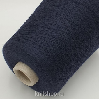 Botto Poala/Fullonica Elite (Blu темно-синий) 70% меринос, 30% шелк 2/58 2900м/100гр