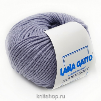 Lana Gatto Super Soft (09428 серо-голубой) 100%меринос 50 г/125 м