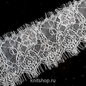 Кружево Solstiss (кремовый) двойное, ширина 6-9см, Франция