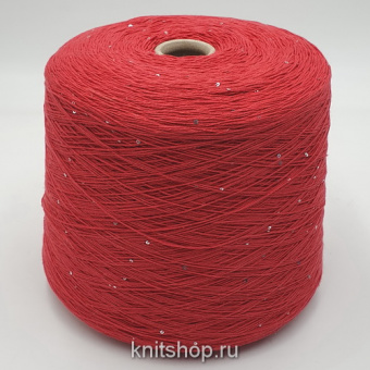 Loro Piana Saharian Paillettes (214415 клубника, пайетки серебр) 40%кашемир 60%лён 8х2/62 388м/100гр