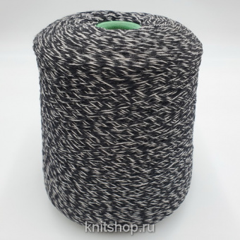 Malo ZZ1619 (2 PT.B черный белый) 94% меринос, 6% кашемир 450м/100гр