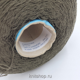 Johnstons of Elgin (SC4449 Verde Militare хаки) 100% кашемир 2/13 650м/100гр