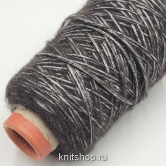 Pinori Filati Diamond (9289 горький шоколад) 35% меринос, 47% вискоза, 18% люрекс 200м/100гр шнурок