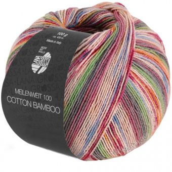 Lana Grossa Meilenweit Cotton Bamboo AMALFI (2375) 40%хлопок 25%меринос 20%бамбук 15%па 100г/420м