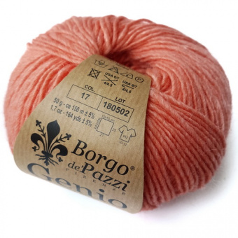 Borgo de'Pazzi Genio (17) 50% меринос, 20% кид мохер, 30% бамбук 50 г/150 м